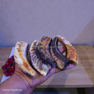 Écailles de corne de bélier artisanales de qualité supérieure pour manches de couteaux, 12 mm, matériau artisanal en corne naturelle à prix de gros - Product Image 5
