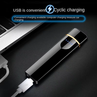 Briquet électronique fin à empreinte digitale Dericsson, recharge USB, nouvelle collection, style classique, respectueux de l'environnement