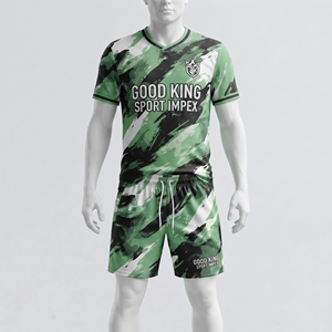 ชุดยูนิฟอร์มฟุตบอลแบบกำหนดเอง ชุดเสื้อฟุตบอลแบบซับลิเมชั่น กางเกงขาสั้น ชุดกีฬาทีม ชุดสโมสรแบบสั่งทำพิเศษสำหรับผู้ชาย ผู้ผลิต OEM - Product Image 1