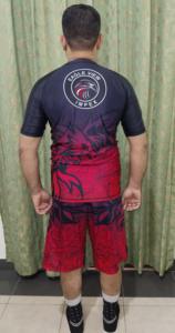 Chemise manches courtes pour hommes Jiu Jitsu Rash Guard Sublimation imprimée Quick Dry Compression Gym Clothing BJJ MMA Short" - Product Image 6