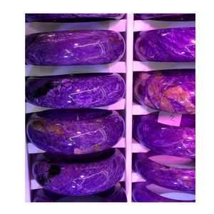 Cuenta de GEMA de Charoite 100% Natural, 6mm, 8mm, 10mm, 12mm, perla redonda, color púrpura natural, gran calidad - Product Image 5