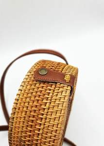 New Designer Eco-Friendly <b>BLUE</b> LOTUS <b>Tote</b> Handbag Rattan <b>Bag</b> Custom Size Decorated Chains Flowers for Women Directly Vietnam - Product Image 2