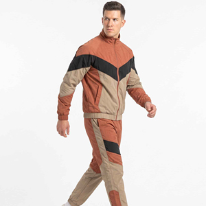 Custom Clothing Windbreaker Jacket and Nylon Track Pants <b>Button</b> Zip up Nylon Sweatsuit Set Men Windbreaker Tracksuit - Product Image 2