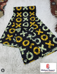 Tissu africain imprimé en wax Ankara en coton pour la confection de vêtements féminins et les créations artisanales DIY au Ghana - Product Image 3