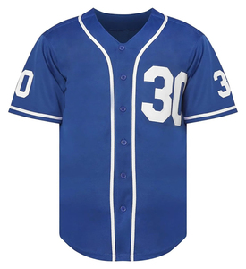 OEM Custom <b>Baseball</b> Jerseys with Stitched Numbers Short Sleeves Printed Design Breathable Fabric for Team Uniforms Bulk Order - Product Image 1