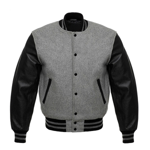 Streetwear Custom Chenille Embroidery Bomber <b>Jacket</b> <b>Winter</b> Wool Embroidered <b>Leather</b> Sleeves College Letterman Varsity <b>Jacket</b> - Product Image 2