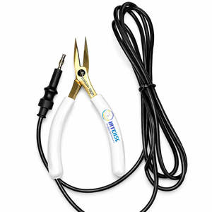 Alicates con punta plana para joyería permanente, hechos de acero inoxidable de alta calidad, herramienta antiestática segura con embalaje minorista OEM - Product Image 1