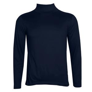 T-shirt à col roulé uni pour homme, grande taille, décontracté, sans manches, 100 % polyester, tricoté, respirant, coupe classique, pour le printemps - Product Image 5