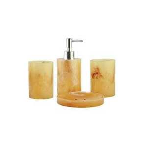 Juego de Baño de Lujo Blanco Contemporáneo, Fácil de Limpiar, de Resina, Cuatro Piezas Esenciales, Forma Rectangular - Product Image 3