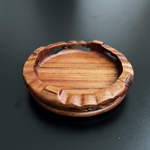 Présentoir sur pied en bois massif poli fait main, style moderne, pour gâteaux, desserts et organisation de table - Product Image 5