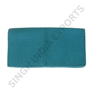 Manta de Silla de Montar de Lana de Nueva Zelanda Color Verde Azulado Sólido, Almohadilla para Caballo Estilo Western, Suave, Transpirable y Duradera, Tela para Silla de Montar Ecuestre - Product Image 4