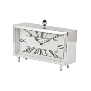 Metal Vintage Antique Bronze Metal Desk <b>Clock</b> Modern Scroll Design for Anniversary Decorative Table Use Tableware <b>Clock</b> - Product Image 4