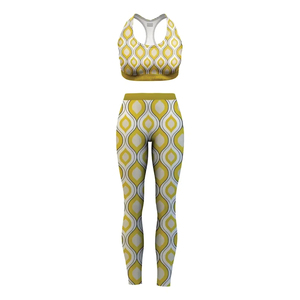 Nouveaux ensembles de yoga 2 pièces pour femmes, pour la course à pied et l'entraînement, couleur unie, grandes tailles, vêtements de sport imperméables, tenue de fitness sans couture, vente en gros - Product Image 1