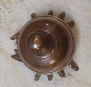 Antique <b>Brass</b> Crab Calling <b>Bell</b> – Decorative Reception Counter Desk <b>Bell</b> - Product Image 2