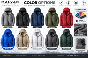 Men’s Lightweight Hooded Puffer Jacket Winter Outdoor Warm <b>Quilted</b> Down Jacket with Full Zip for Hiking Travel and Casual Wear - Product Image 4