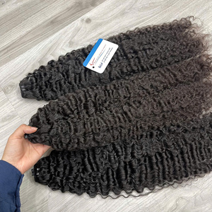 Prix d'usine Extensions de cheveux Remy à double trame, 100% vietnamiennes, traitées à la vapeur, super soyeuses, sans perte, Thanh Hair 100g - Product Image 5