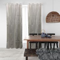 Cortina Opaca con Estampado Floral y Ojales, 122 x 152 cm, Lista para Usar, 100% Poliéster, Lavable a Máquina, Moderna, para Todas las Estaciones