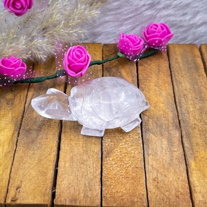 Natural Clear Quartz Tortoise Carving Crystal Quartz Turtle Healing Stone For Reiki Feng Shui Energy Decor Wholesale - Product Image 6