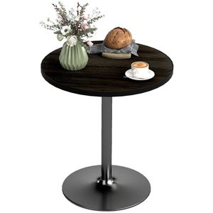 Tavolo da Pranzo Rotondo Nero per Cucina - Product Image 5