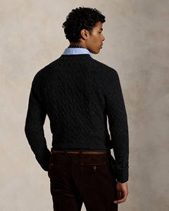 Cardigan en tricot bleu premium pour homme – Style décontracté chic, motif à carreaux, respirant, léger – Vente en gros - Product Image 4