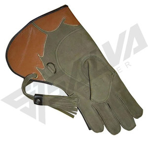 Wholesale High Quality Eco-Friendly Elbow-Length Four Seasons Use Professional Falconry OEM Acceptable Original Leather Gloves - Product Image 6