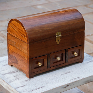 Contemporary Wooden Jewellery Box Handmade Decorative Case for <b>Ring</b> Necklace Bracelet & <b>Watch</b> Storage - Product Image 4