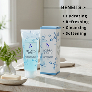 Gel Limpiador Facial con Ácido Hialurónico Hydra Light, Hidratación Profunda, Limpiador Facial Suave para Piel Seca y Sensible, OEM - Product Image 4