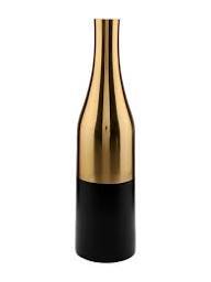 Florero Decorativo Moderno de Metal, Negro y Dorado, para Mesa - Product Image 2