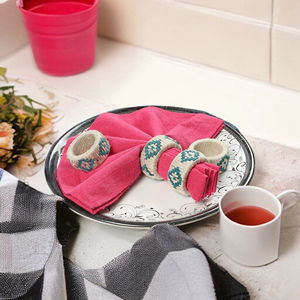 Luxury Napkin Ring Handmade Butterfly Design <b>Beads</b> Wood Paper Iron <b>Plastic</b> Cotton Material Napkin Holder Party Tableware Spring - Product Image 4