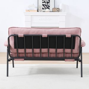 Sofá Rosa de 53 Pulgadas para Apartamentos Pequeños, Diseño Espacioso para Ver Películas, Fácil de Manejar en Diversos Escenarios - Product Image 5