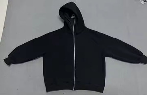 Vente en gros de sweats à capuche et sweats à capuche ninja zippés pour hommes, personnalisés, en coton uni de haute qualité, à fermeture éclair, grammage lourd - Product Image 2