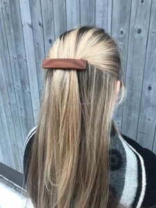 Barrette à cheveux en bois de style traditionnel, clips rectangulaires en bois de style classique, barrettes à cheveux de créateur pour femmes et filles par FWE - Product Image 6