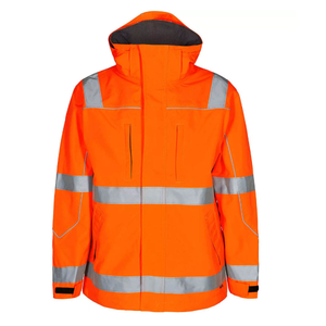 High Quality Men's Winter Soft-shell Jackets High Visibility Construction Reflective <b>Tape</b> Breathable Safety Working Jacket - Product Image 5