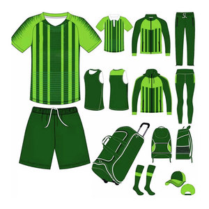 ชุดฟุตบอลครบชุด ชุดแข่งขันฟุตบอลสำหรับผู้ใหญ่ แบบกำหนดเอง ผ้าโพลีเอสเตอร์ 100% แห้งเร็ว เสื้อฟุตบอลแบบยูนิฟอร์ม - Product Image 2