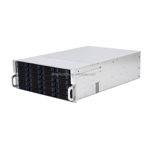 24-bay 4U aluminium rackmount serverkast met hot-swap SATA/SAS backplane, koelventilatoren, industrieel chassis, USB, hoge industriële kwaliteit - Product Image 2