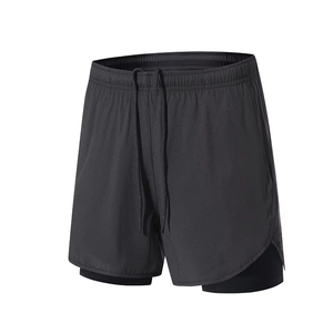 Pantalones Cortos Deportivos 2 en 1 para Hombre, de Secado Rápido, para Gimnasio, Entrenamiento, Fitness, con Forro de Malla Transpirable y Ligero, para Correr - Product Image 3