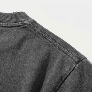 Camiseta Personalizada con Pedrería, Estilo Vintage, Lavado Ácido, Cuello Redondo, 100% Algodón Grueso, Impresión DTG, Corte Cuadrado, Camiseta Gráfica para Hombre - Product Image 5