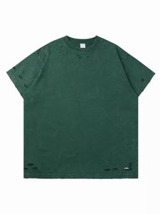 Men's Regular Fit Gray Acid Wash <b>Polyester</b> Jersey Short Sleeve O-Neck <b>T</b>-<b>Shirt</b> Casual Solid Color Blank Eco Friendly Streetwear - Product Image 2