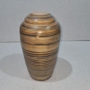 Urne de crémation noire de style américain biodégradable et écologique en bambou pour les cendres commémoratives de chien adulte ODM personnalisable du Vietnam - Product Image 1