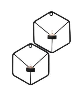 Set of 2 Wall Mounted <b>Tea</b>-Light <b>Candle</b> Holders for Christmas Decorations Rayan International Model AR-226 - Product Image 1