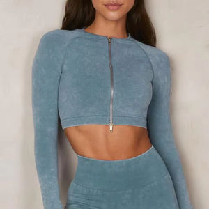 Nuevo Conjunto de Yoga para Mujer, Estilo Moderno y Personalizado, Diseño Sólido, Cintura Elástica, 2 Piezas, Resistente al Agua, Alta Calidad, Precio Accesible - Product Image 3