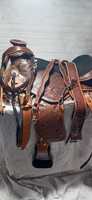 Tapis de selle de cheval en cuir véritable, faits main, style western anglais, avec absorption des chocs et antidérapants, pour bride de cheval