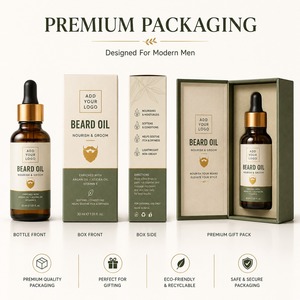 Huile de croissance de barbe pour hommes à base de plantes de qualité supérieure 30 ml – Vente en gros, biologique, sans alcool, adoucissant et revitalisant pour barbe, formule personnalisée, barbe brillante - Product Image 6
