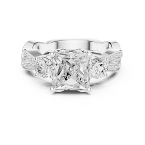 Joyas femeninas Anillo con incrustaciones de cristal de 14K para mujer Joyería de moda elegante para ocasiones especiales - Product Image 5