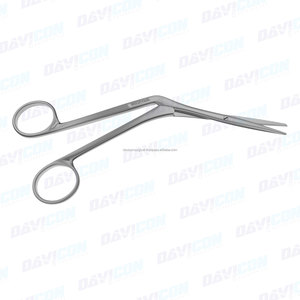 Chevalier manuel 6 3/4 po. Ciseaux nasaux en acier et inoxydable avec instrument chirurgical à base coudée en plastique - Product Image 4