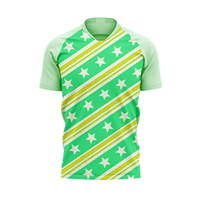 Jersey Kriket Kustom Lengan Pendek, Cetak Sublimasi Penuh, Cepat Kering, Bernapas, Kerah V, Seragam Kaos untuk Pertandingan