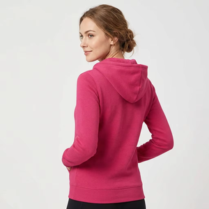 Sweat-shirt rose vintage anti-rétrécissement pour femme, imprimé Noël chien chat, en coton, décontracté, à manches longues, avec poches, pour l'hiver - Product Image 5