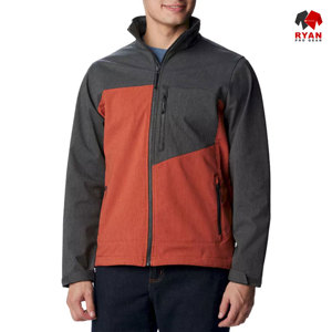 แจ็คเก็ตซอฟต์เชลล์แบบสั่งทำพิเศษสำหรับผู้ชาย ยี่ห้อ Ryan Pro Gear พร้อมซิปปิดและบริการพิมพ์โลโก้ตามแบบ - Product Image 1