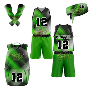 Kit de basket-ball pour le jour du match – Maillot d'équipe personnalisé, short et accessoires pour joueurs - Product Image 1
