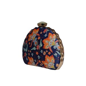 <b>Navy</b> Floral Clutch <b>Bag</b> Stylish <b>Evening</b> <b>Bag</b> for Women Formal and Festive Occasions - Product Image 2